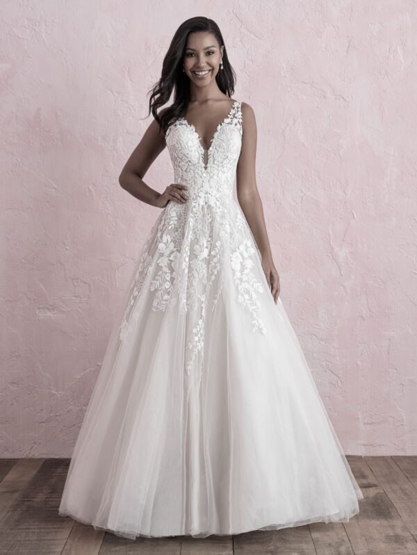 Allure 3265 full length image of the front of the dress